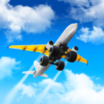 crazy plane landing android application logo